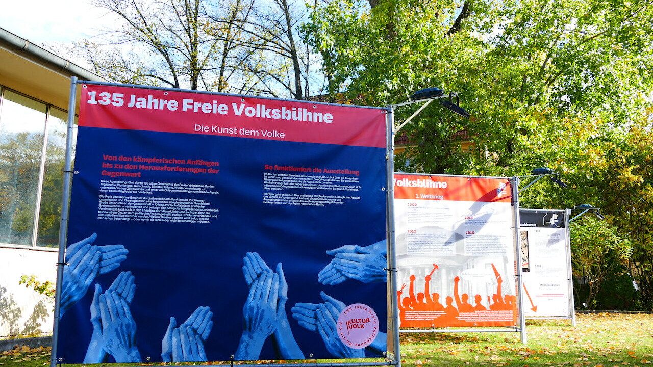 Open Air-Ausstellung 135 Jahre Freie Volksbühne Berlin e.V.